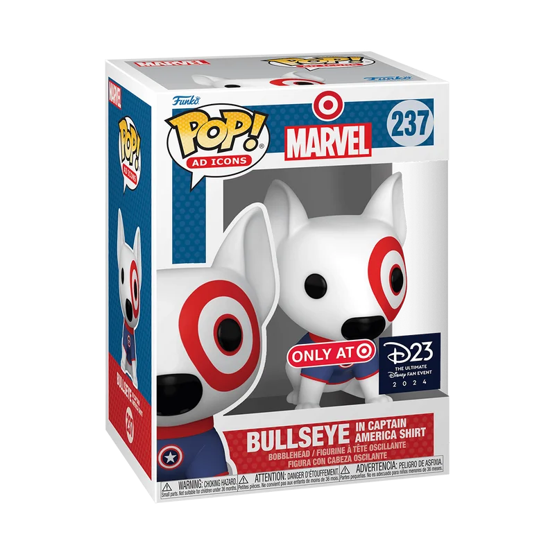 Bullseye in Captain America Shirt #237 Funko Pop from Marvel