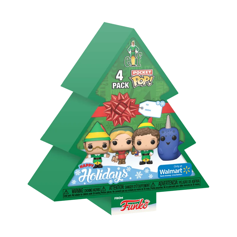 Buddy the Elf / Papa Elf / Jovie / Narwhal #4 Pack Funko Pop from Elf