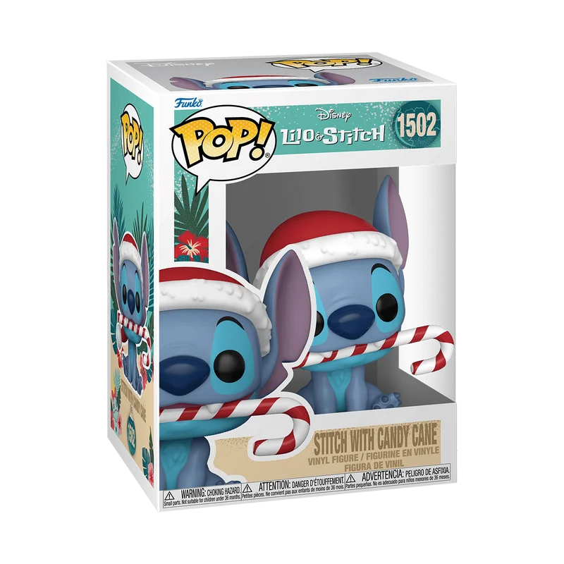 Stitch with Candy Cane #1502 Funko Pop from Lilo & Stitch