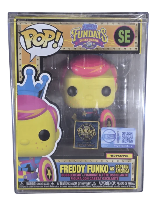 Freddy Funko as Captain America #SE Funko Pop from Funko Fundays