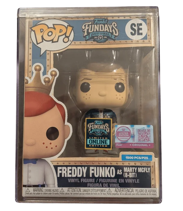 Freddy Funko as Marty McFly (8-Bit) #SE Funko Pop from Funko Fundays