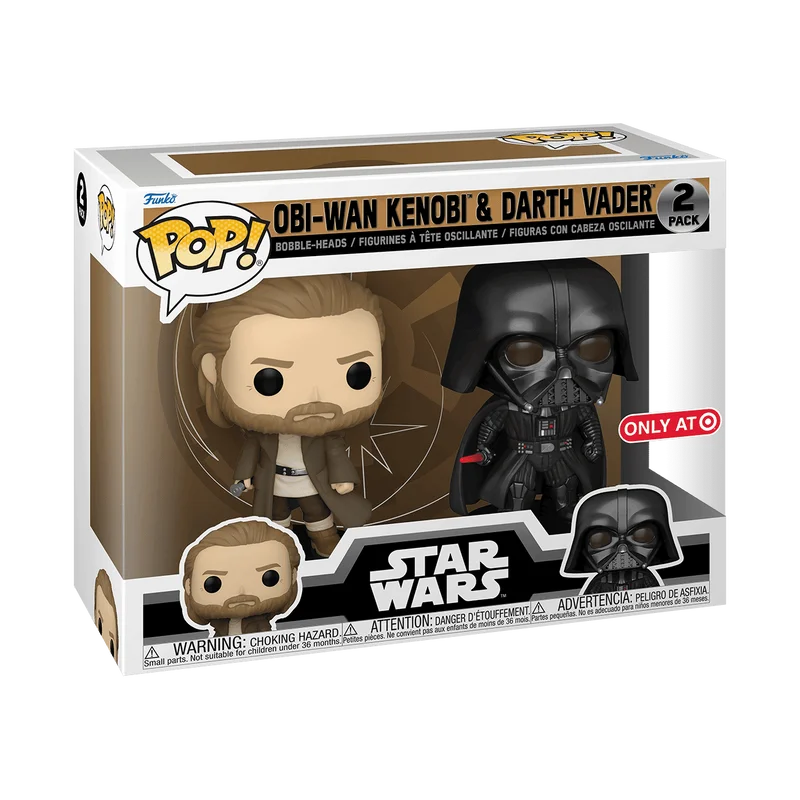 Obi-Wan Kenobi & Darth Vader #2 PACK Funko Pop from Star Wars