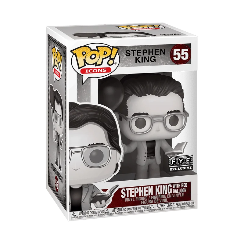 Stephen King with Red Balloon #55 Funko Pop from Celebrities