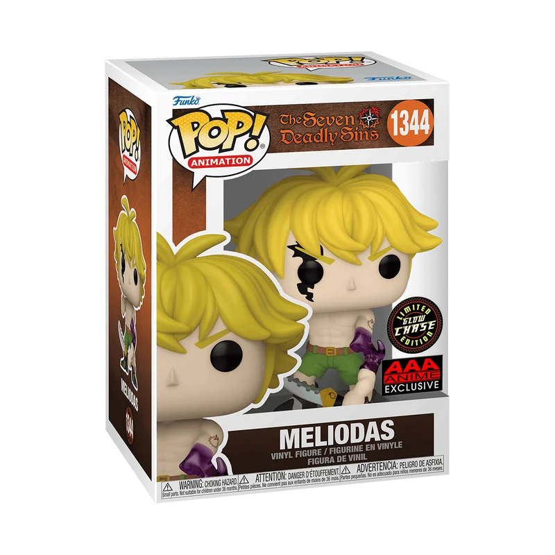 Meliodas #1344 Funko Pop from The Seven Deadly Sins