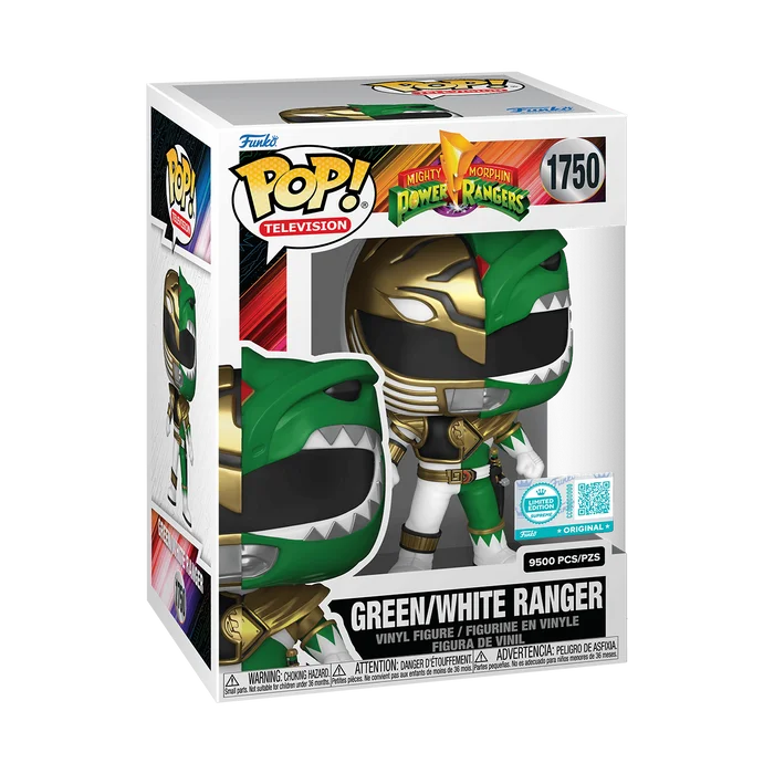 Green/White Ranger #1750 Funko Pop from Mighty Morphin Power Rangers