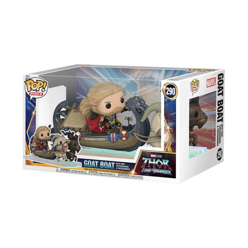 Goat Boat with Thor, Toothgnasher & Toothgrinder #290 Funko Pop from Marvel