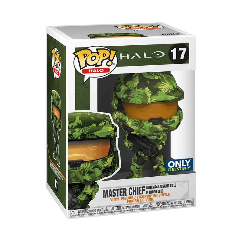 Master Chief with MA40 Assault Rifle in Hydro Deco #17 Funko Pop from Halo