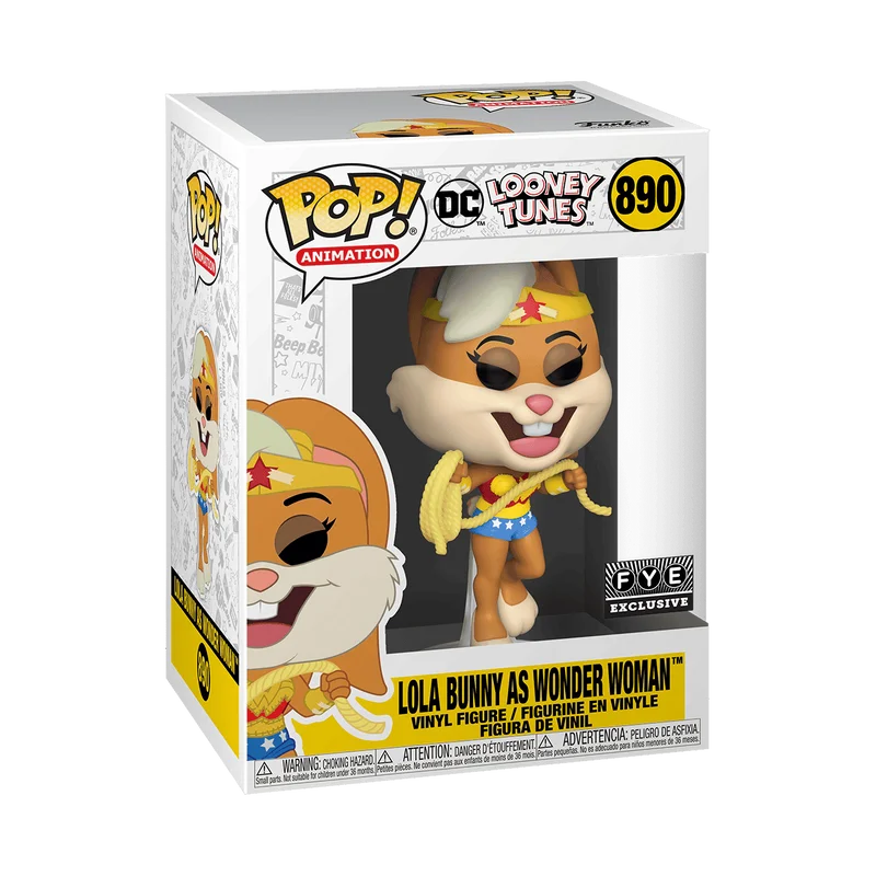 Lola Bunny as Wonder Woman #890 Funko Pop from Looney Tunes