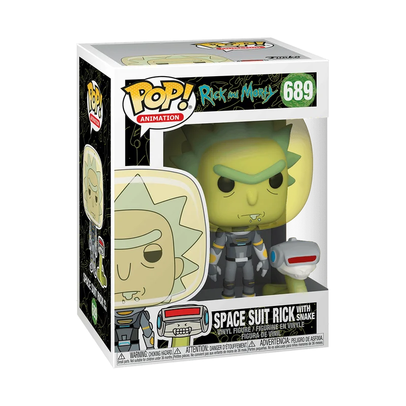 Space Suit Rick with Snake #689 Funko Pop from Rick and Morty