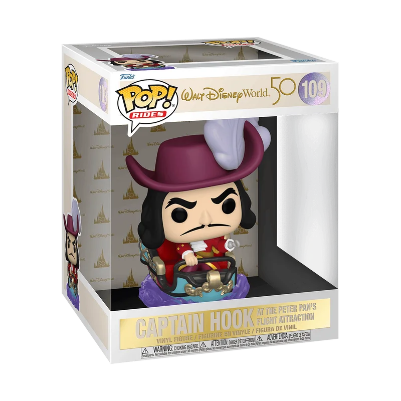 Captain Hook at the Peter Pan s Flight Attraction #109 Funko Pop from Disney