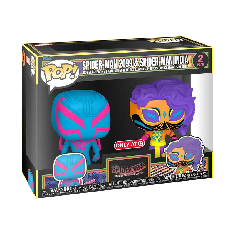 Spider-Man 2099 & Spider-Man India #2 PACK Funko Pop from Spider-Man Across the Spiderverse