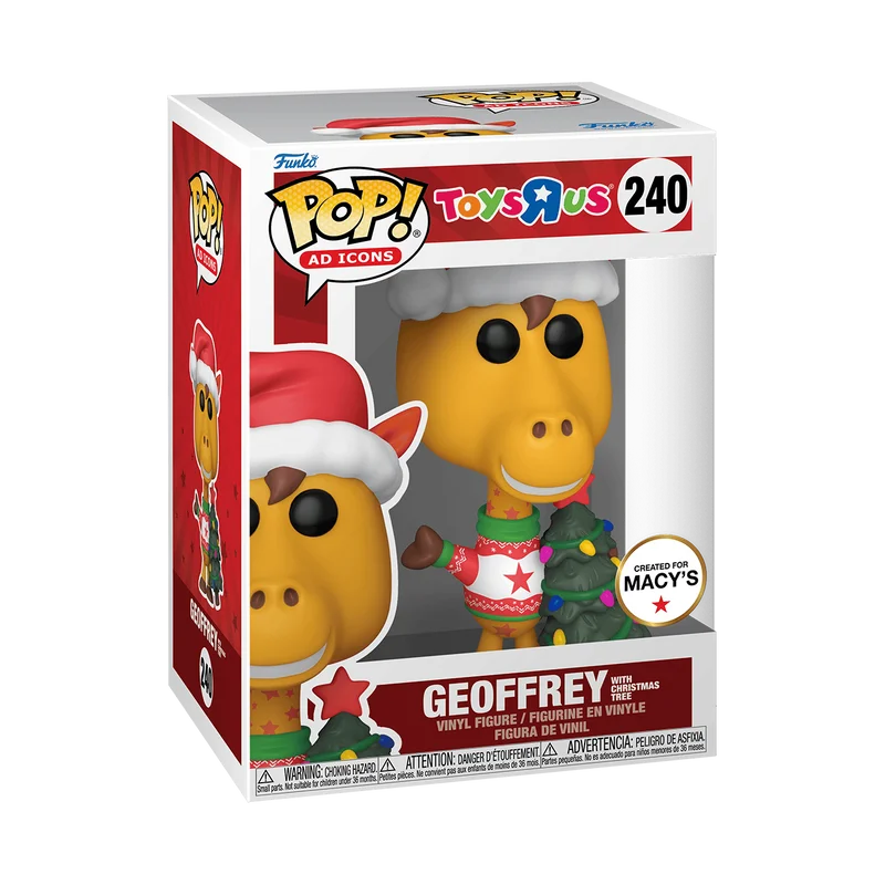 Geoffrey with Christmas Tree #240 Funko Pop from Toys R Us