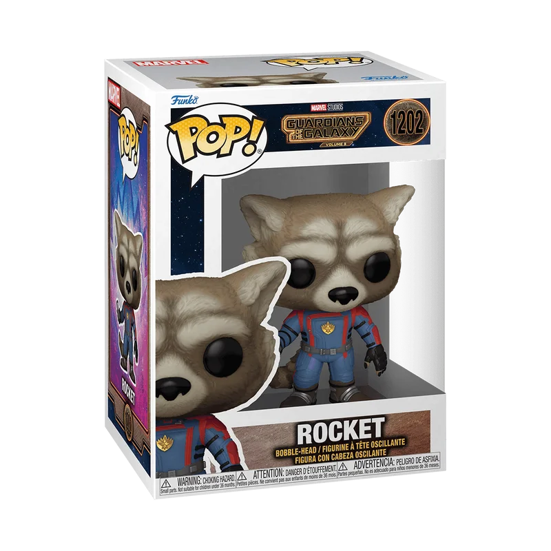 Rocket #1202 Funko Pop from Guardians of the Galaxy Vol 3