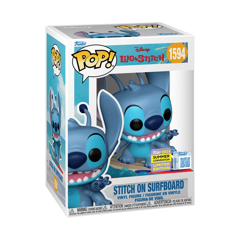 Stitch on Surfboard #1594 Funko Pop from Lilo & Stitch