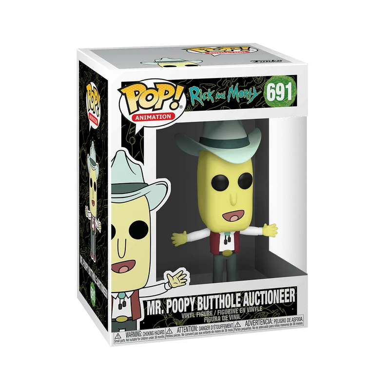 Mr. Poopy Butthole Auctioneer #691 Funko Pop from Rick and Morty