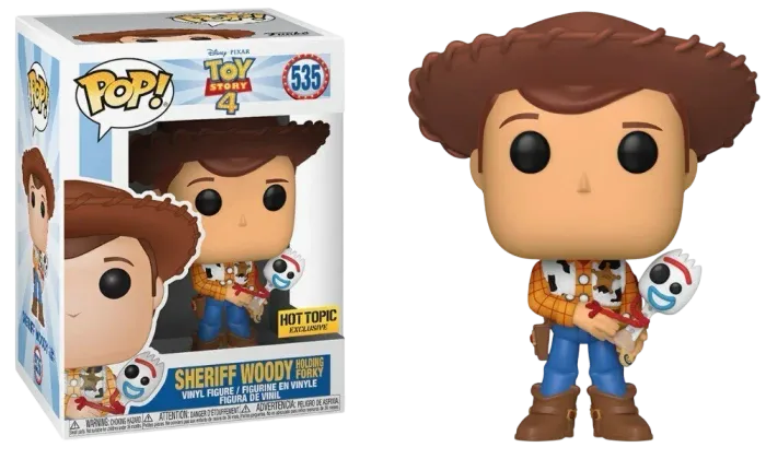 Sheriff Woody Holding Forky #535 Funko Pop from Toy Story 4