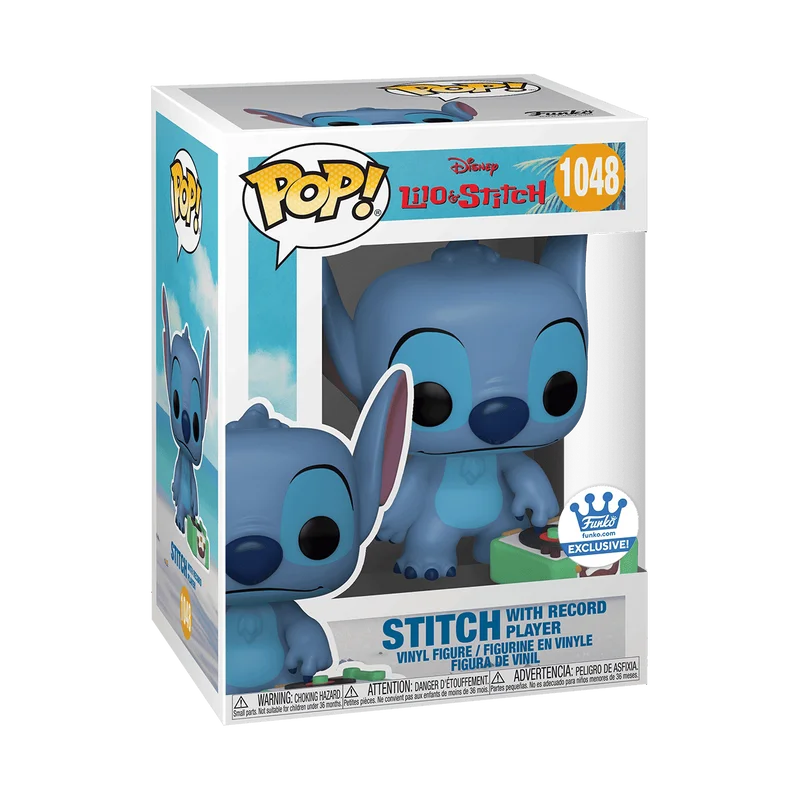 Stitch with Record Player #1048 Funko Pop from Disney