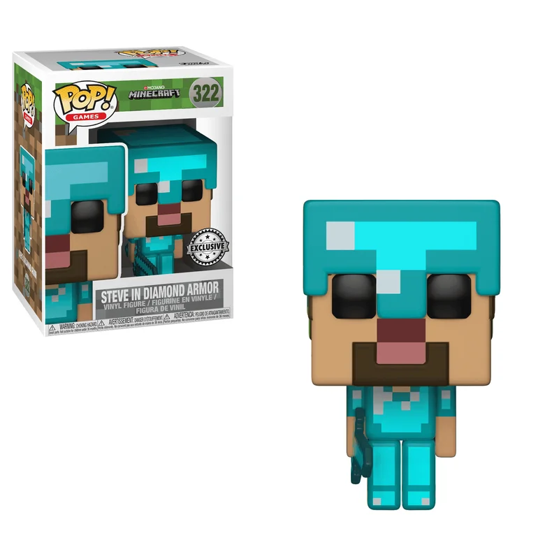 Steve in Diamond Armor #322 Funko Pop from Minecraft
