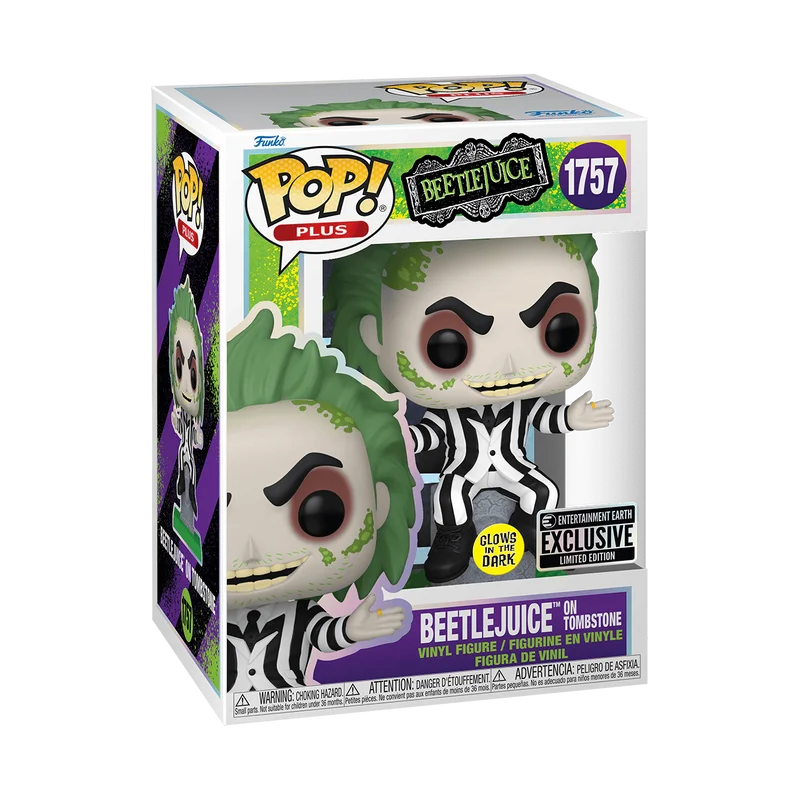 Beetlejuice on Tombstone #1757 Funko Pop from Beetlejuice