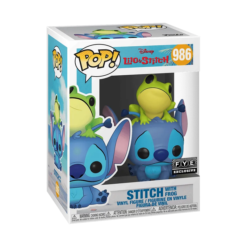 Stitch with Frog #986 Funko Pop from Lilo & Stitch