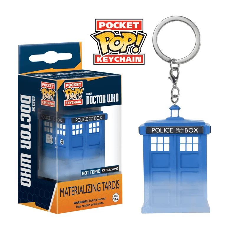 Materializing Tardis Funko Pop from Doctor Who
