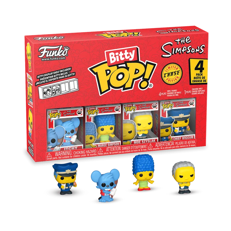 Bitty Pop! The Simpsons #4 PACK Funko Pop from The Simpsons