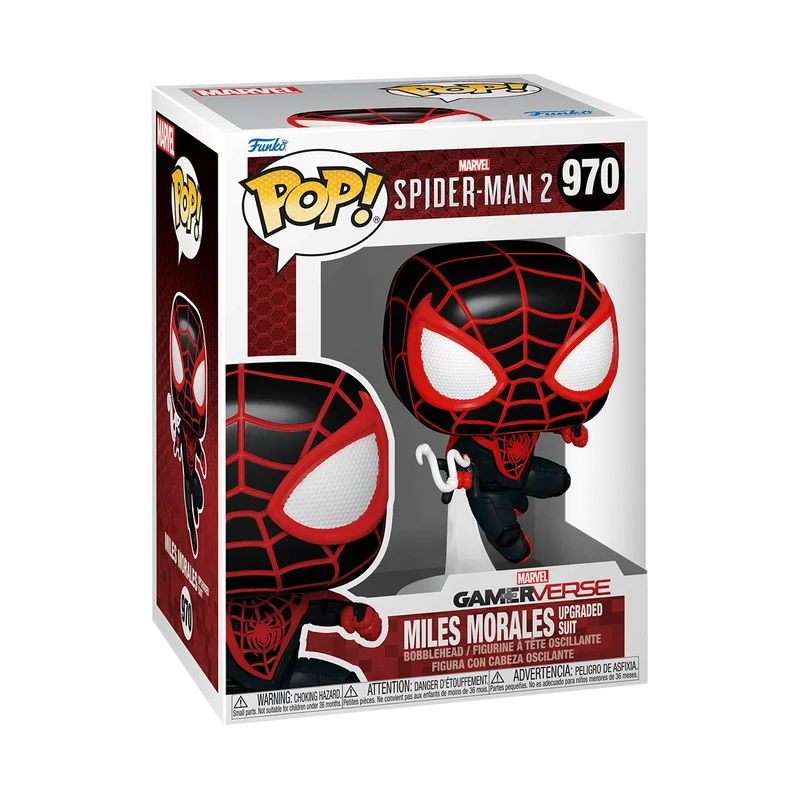 Miles Morales Upgraded Suit #970 Funko Pop from Spider-Man 2