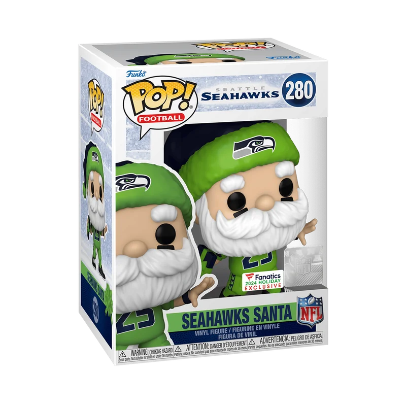 Seahawks Santa #280 Funko Pop from Seattle Seahawks