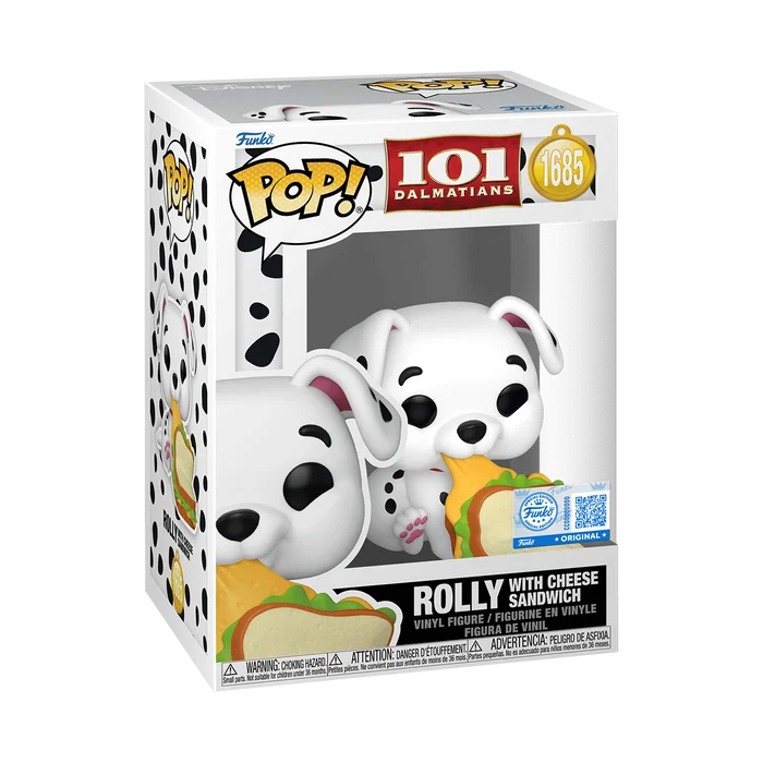 Rolly with Cheese Sandwich #1685 Funko Pop from 101 Dalmatians