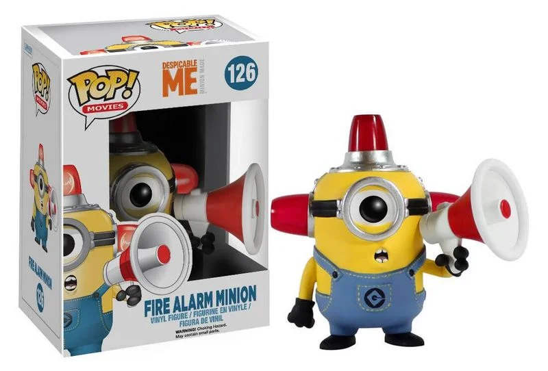 Fire Alarm Minion #126 Funko Pop from Despicable Me