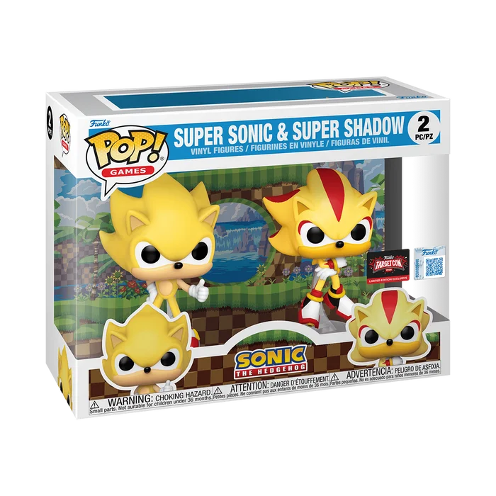 Super Sonic & Super Shadow #2 PC/PZ Funko Pop from Sonic The Hedgehog