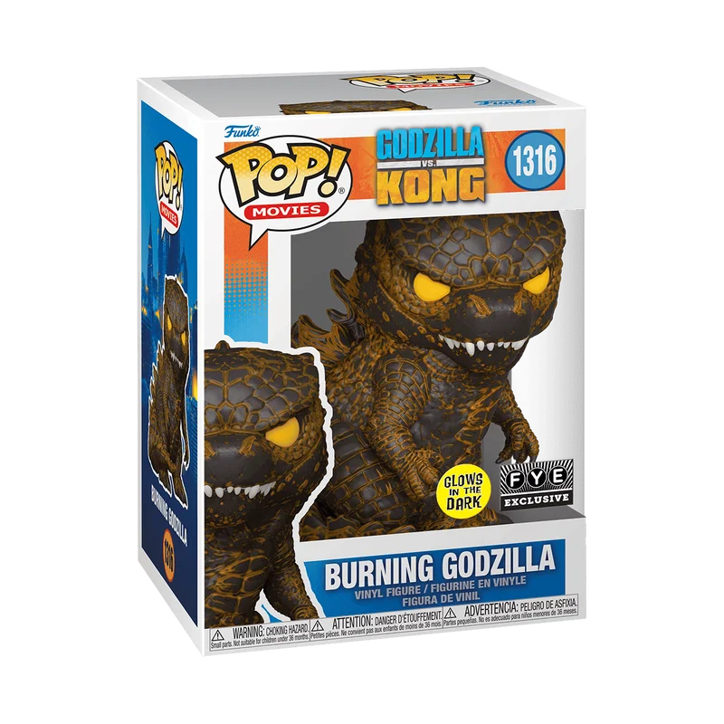 Burning Godzilla #1316 Funko Pop from Godzilla vs Kong