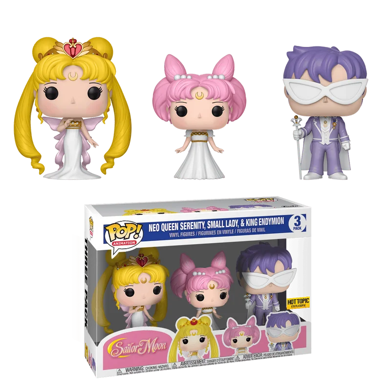 Neo Queen Serenity, Small Lady & King Endymion #3 PACK Funko Pop from Sailor Moon