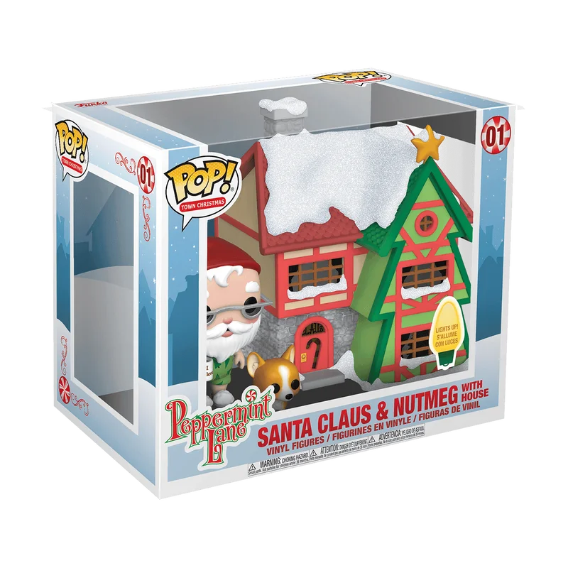 Santa Claus & Nutmeg with House #01 Funko Pop from Peppermint Lane