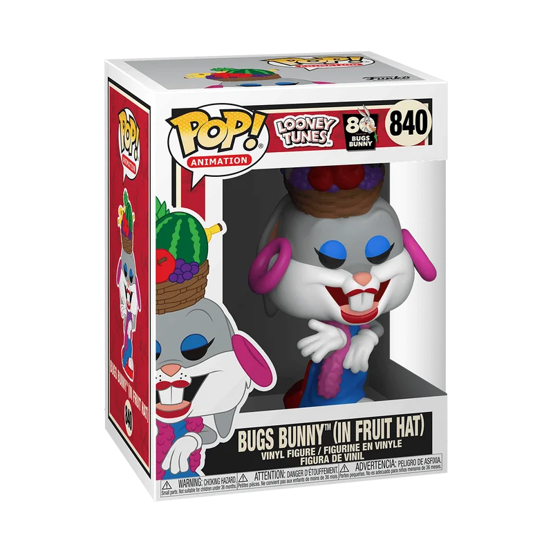 Bugs Bunny (in Fruit Hat) #840 Funko Pop from Bugs 80th