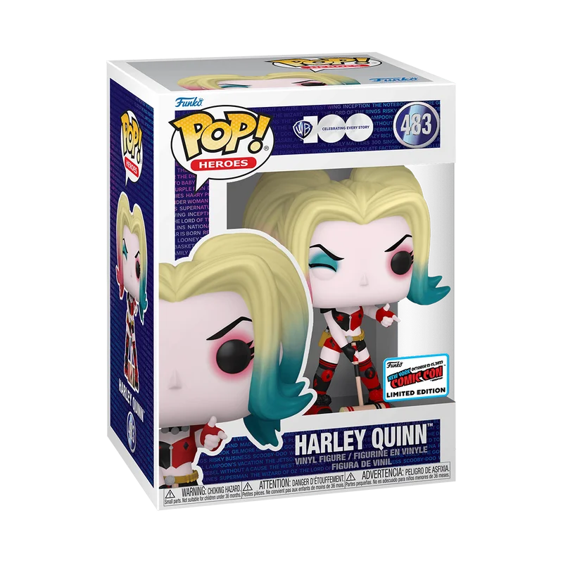 Harley Quinn #483 Funko Pop from Warner Bros 100