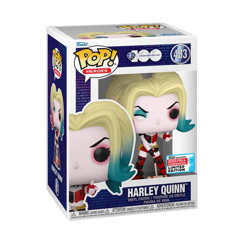 Harley Quinn #483 Funko Pop from Warner Bros 100