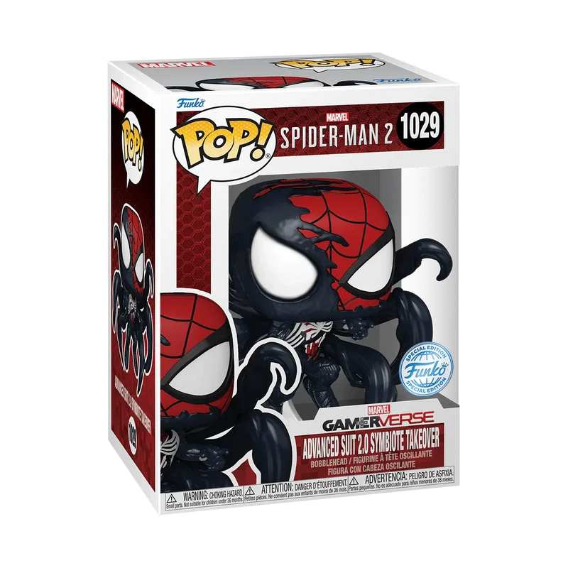 Advanced Suit 2.0 Symbiote Takeover #1029 Funko Pop from Spider-Man 2
