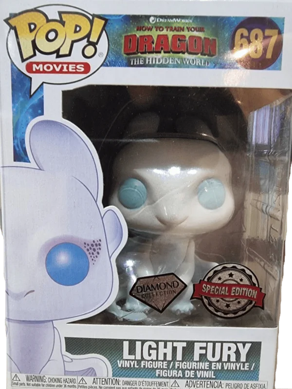 Light Fury #687 Funko Pop from How to Train Your Dragon