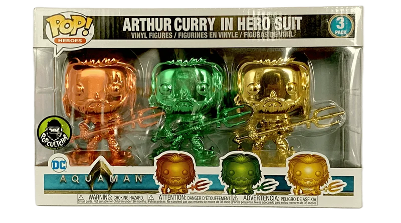 Arthur Curry in Hero Suit #3 PACK Funko Pop from Aquaman