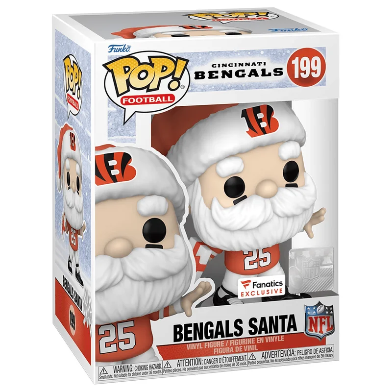 Bengals Santa #199 Funko Pop from Cincinnati Bengals