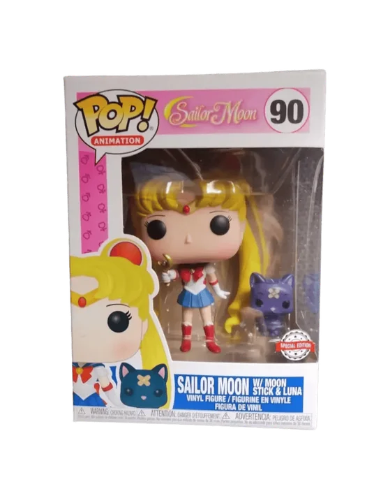 Sailor Moon (w/ Moon Stick & Luna) #90 Funko Pop from Sailor Moon