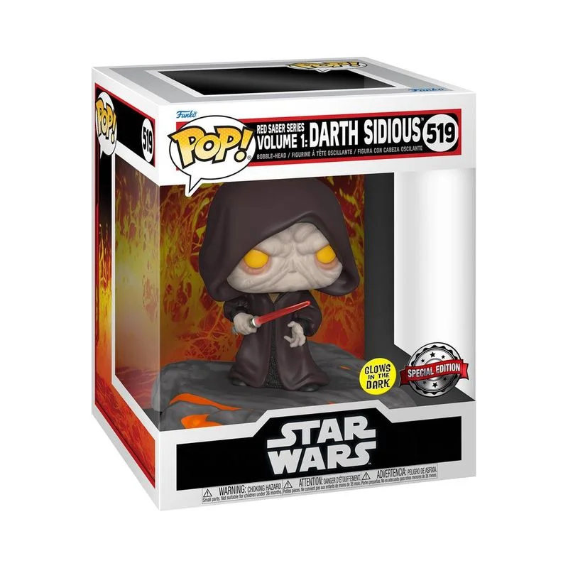 Red Saber Series Volume 1: Darth Sidious #519 Funko Pop from Star Wars