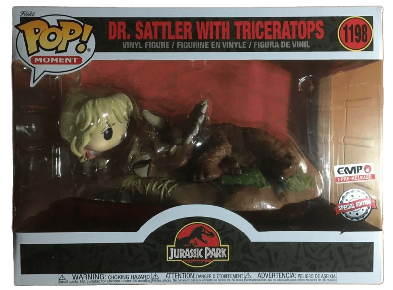 Dr. Sattler with Triceratops #1198 Funko Pop from Jurassic Park