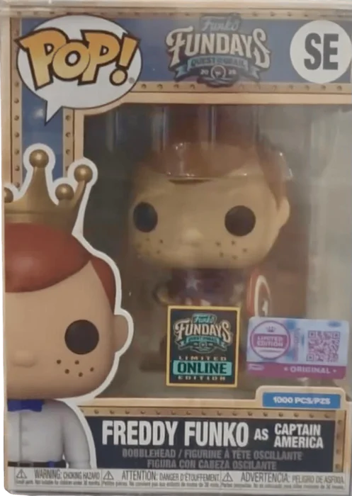 Freddy Funko as Captain America #SE Funko Pop from Funko Fundays