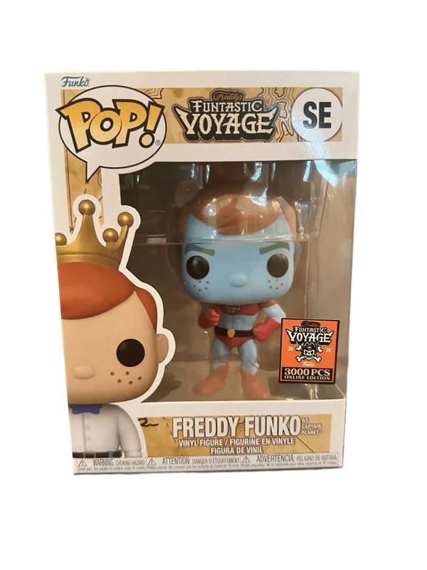Freddy Funko as Captain Planet #SE Funko Pop from Freddy`s Funtastic Voyage