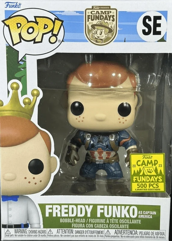 Freddy Funko as Captain America #SE Funko Pop from Camp Fundays