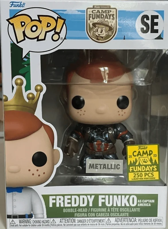 Freddy Funko as Captain America #SE Funko Pop from Camp Fundays