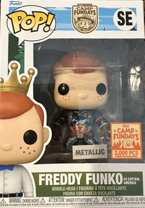 Freddy Funko as Captain America #SE Funko Pop from Camp Fundays