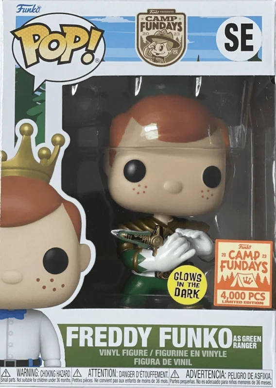 Freddy Funko as Green Ranger #SE Funko Pop from Camp Fundays